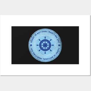 Today is National Maritime Day Badge Posters and Art